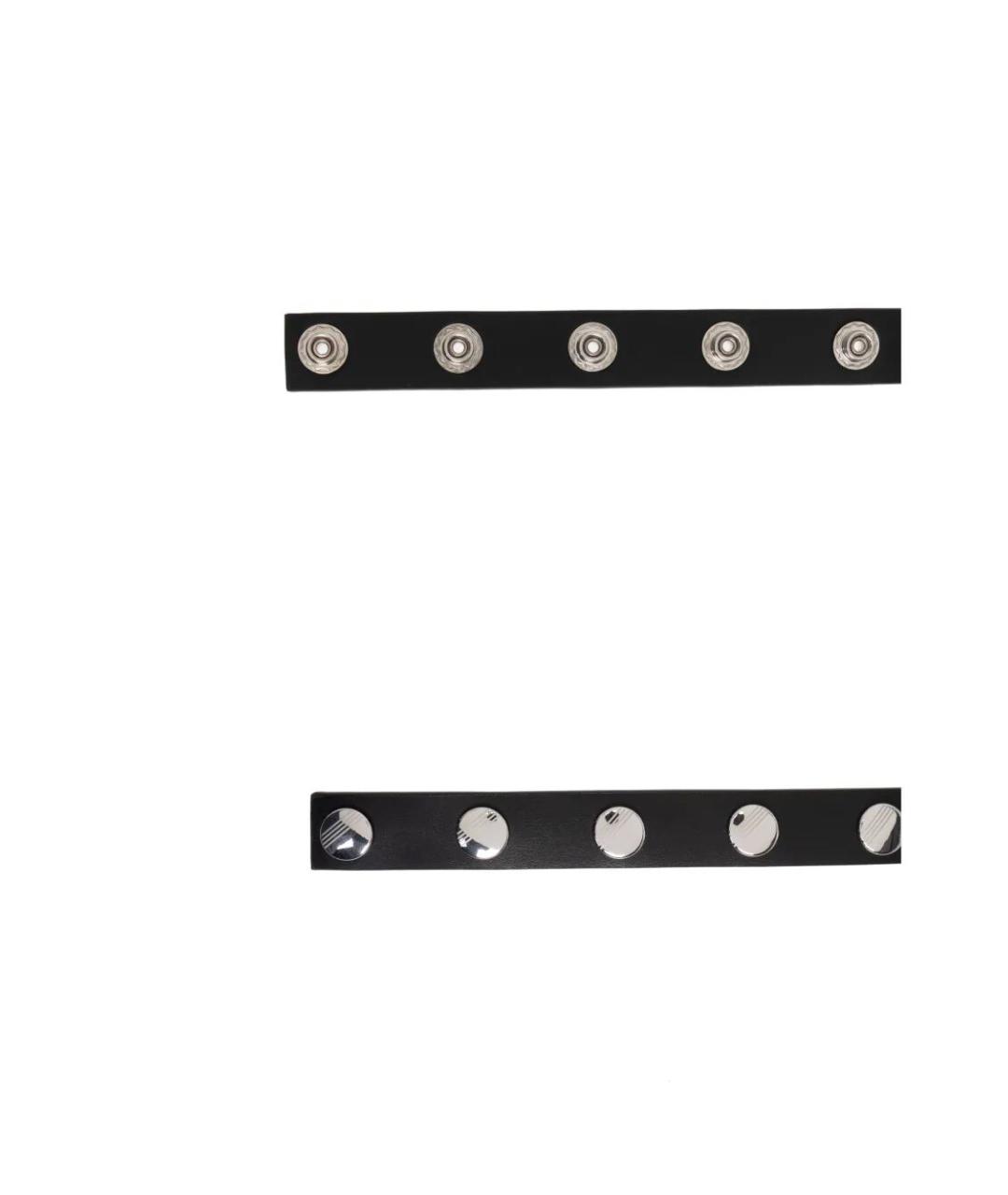 THE ATTICO Черный кожаный ремень, фото 2