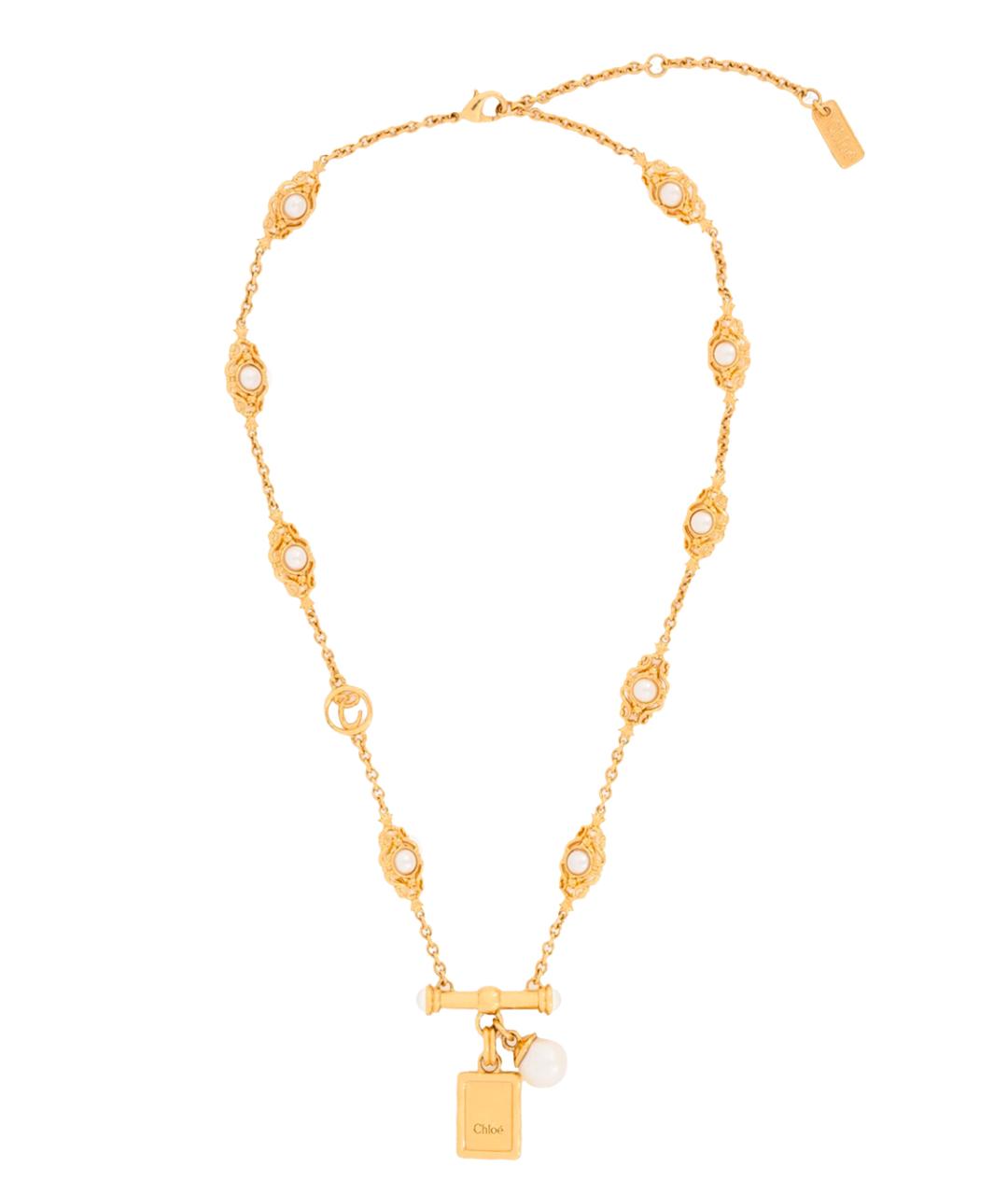 CHLOE Золотая металлическая цепочка, фото 1