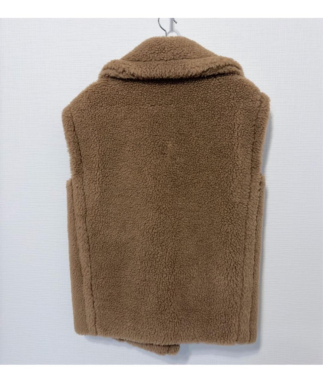 MAX MARA Коричневый шерстяной жилет, фото 2