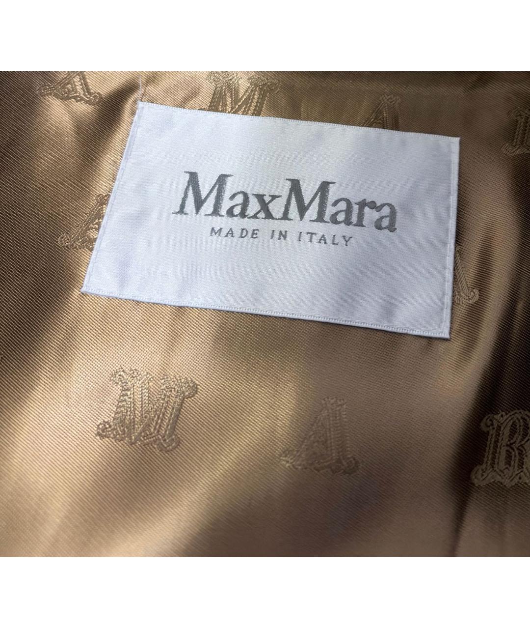 MAX MARA Коричневый шерстяной жилет, фото 4