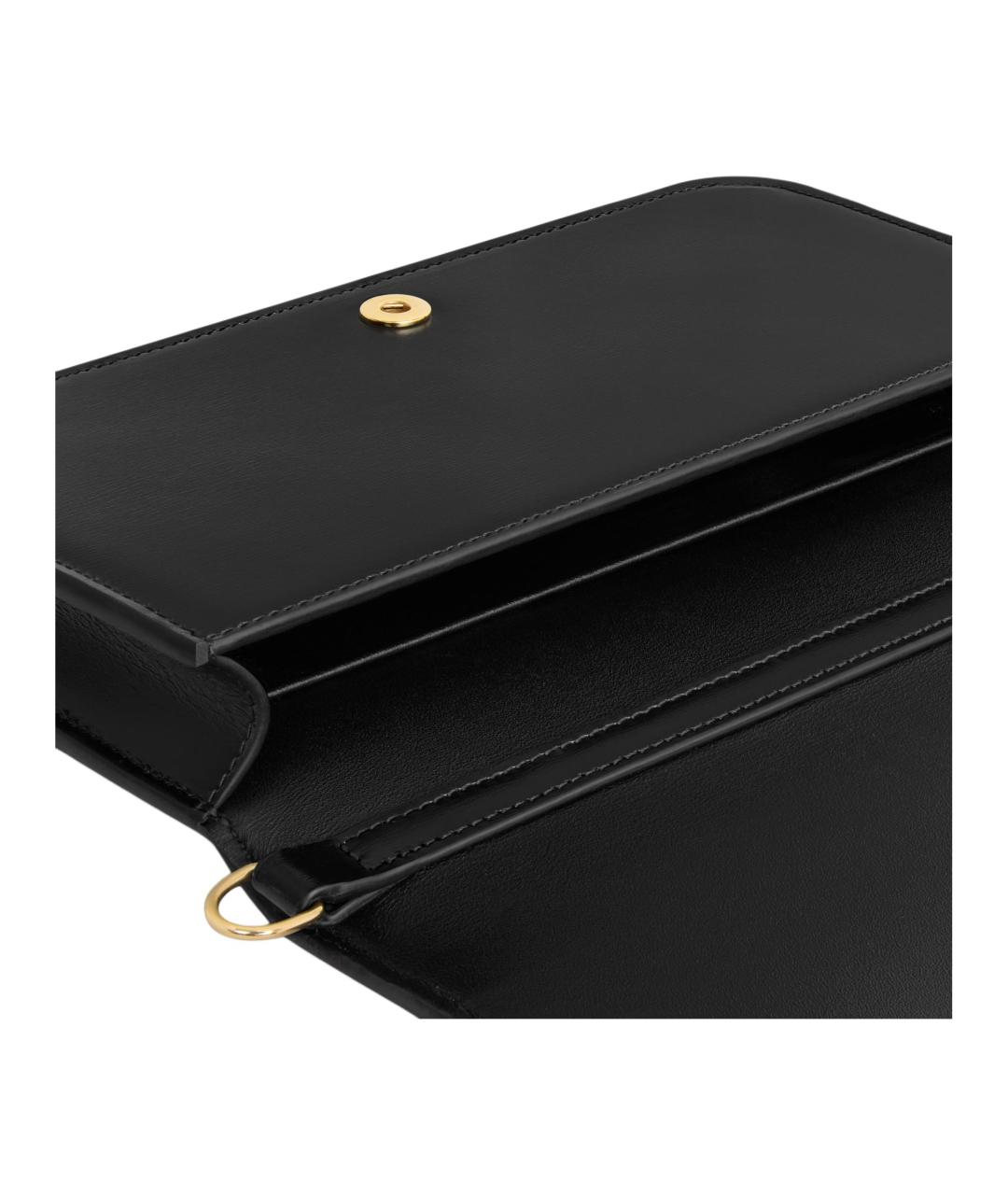 CELINE Черная кожаная сумка через плечо, фото 4