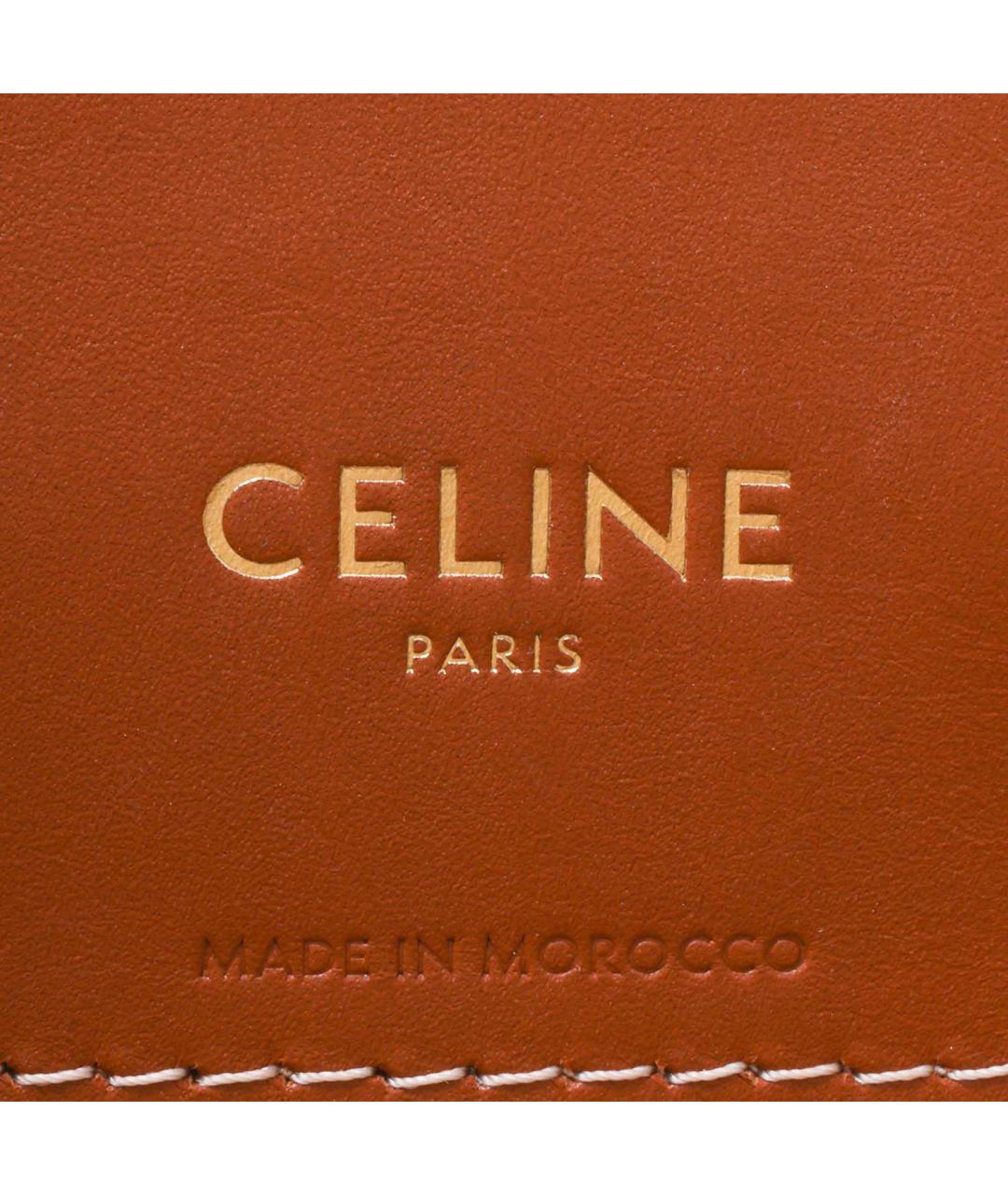 CELINE Бежевая пелетеная сумка через плечо, фото 7