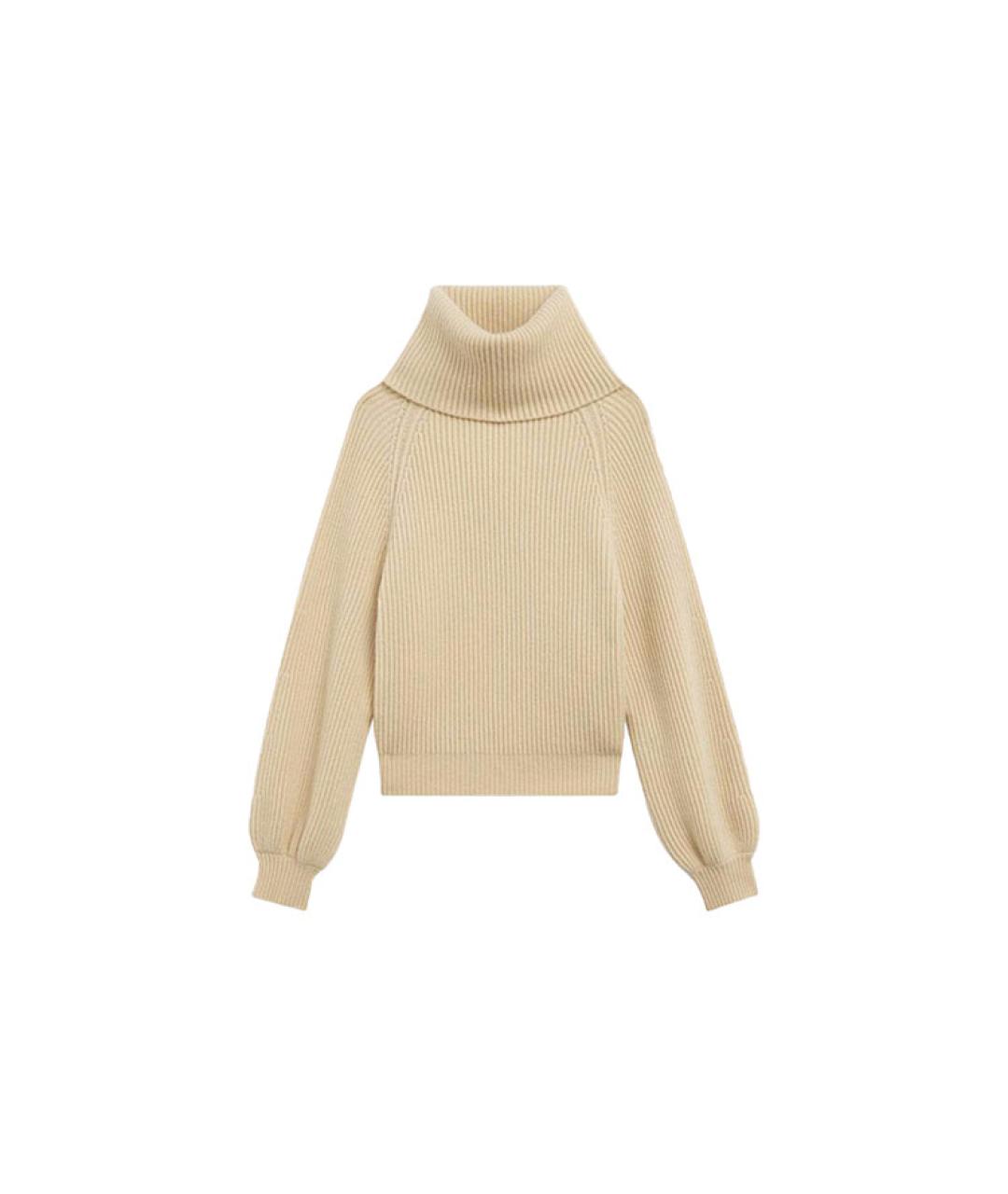 CELINE Бежевый кашемировый джемпер / свитер, фото 1