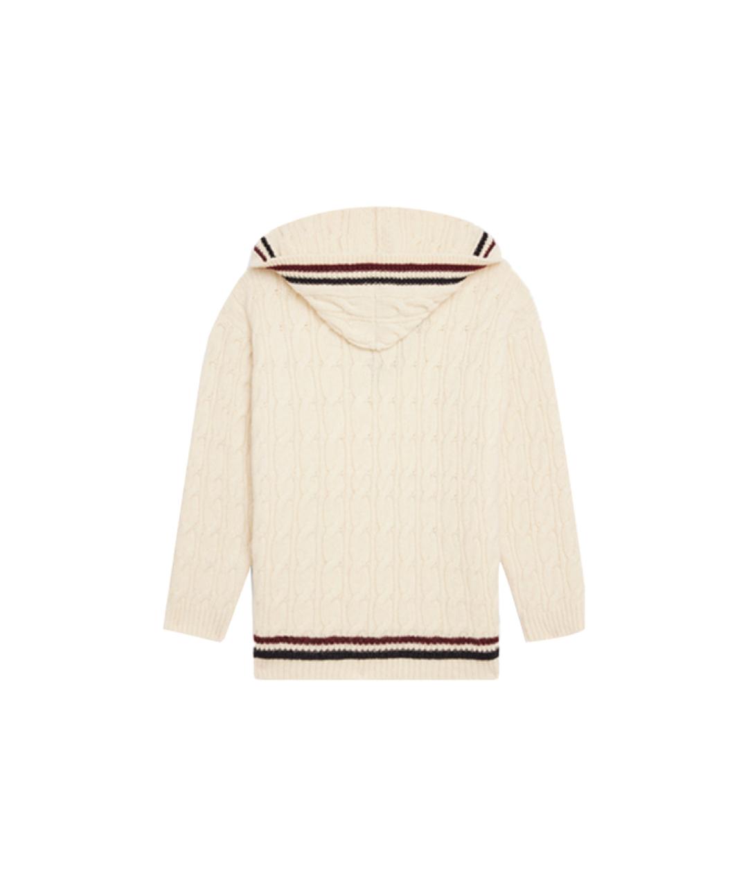 CELINE Бежевый шерстяной джемпер / свитер, фото 2