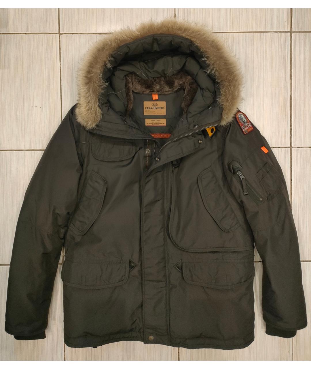 PARAJUMPERS Серый полиэстеровый пуховик, фото 10