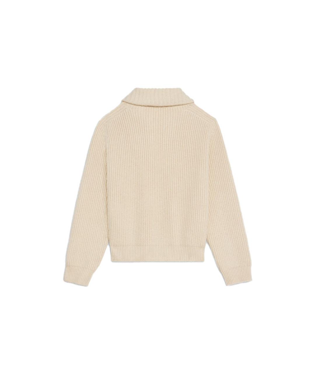 CELINE Белый кашемировый джемпер / свитер, фото 2