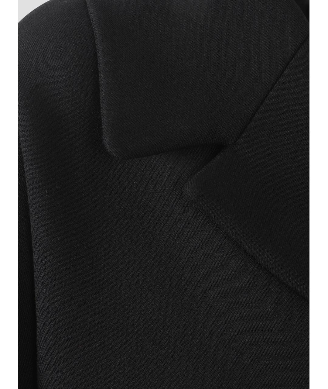MM6 MAISON MARGIELA Черное полиэстеровое пальто, фото 3