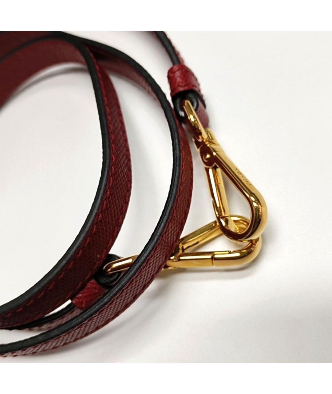 PRADA Красная кожаная сумка через плечо, фото 5