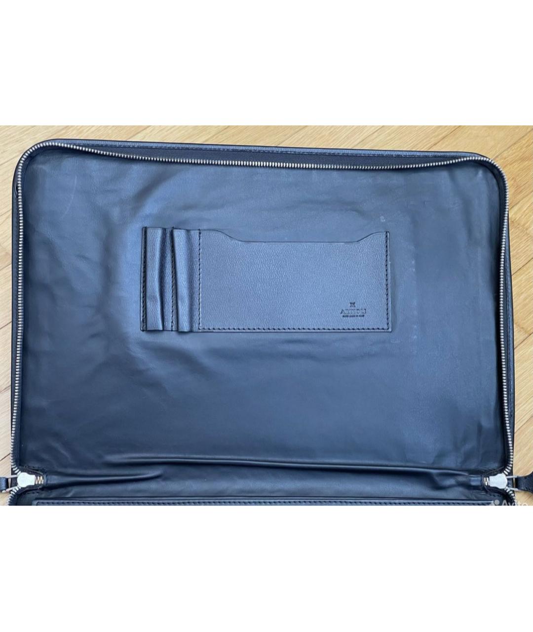 ARTIOLI Черная кожаная папка для документов, фото 5