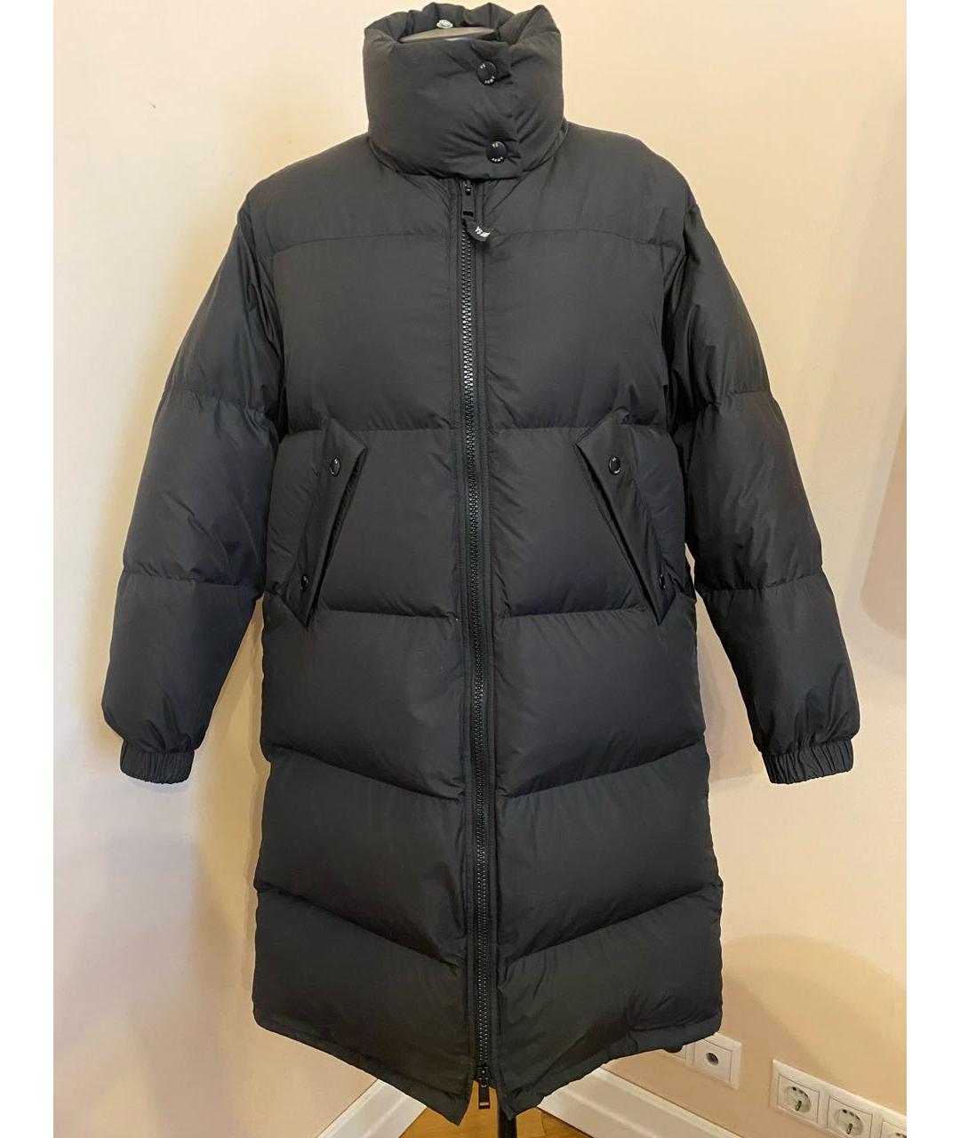 ARMY YVES SALOMON Черный полиэстеровый пуховик, фото 2