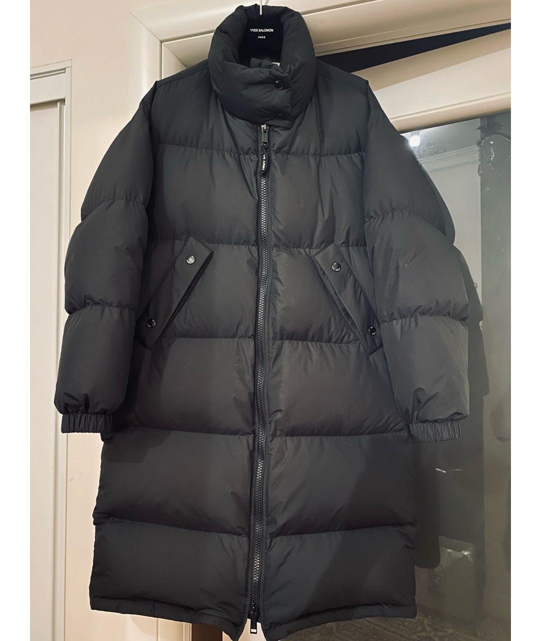 ARMY YVES SALOMON Черный полиэстеровый пуховик, фото 9