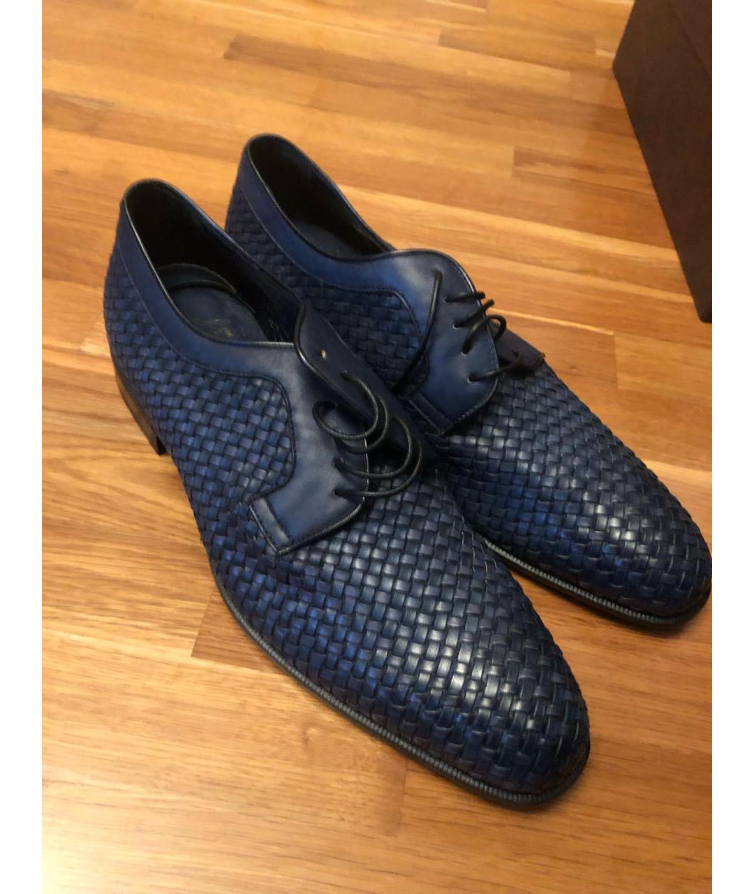 BARRETT Темно-синие кожаные туфли, фото 2