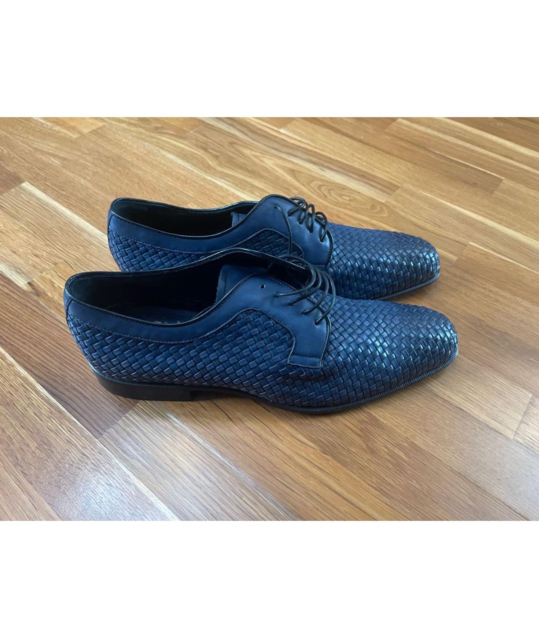 BARRETT Темно-синие кожаные туфли, фото 4