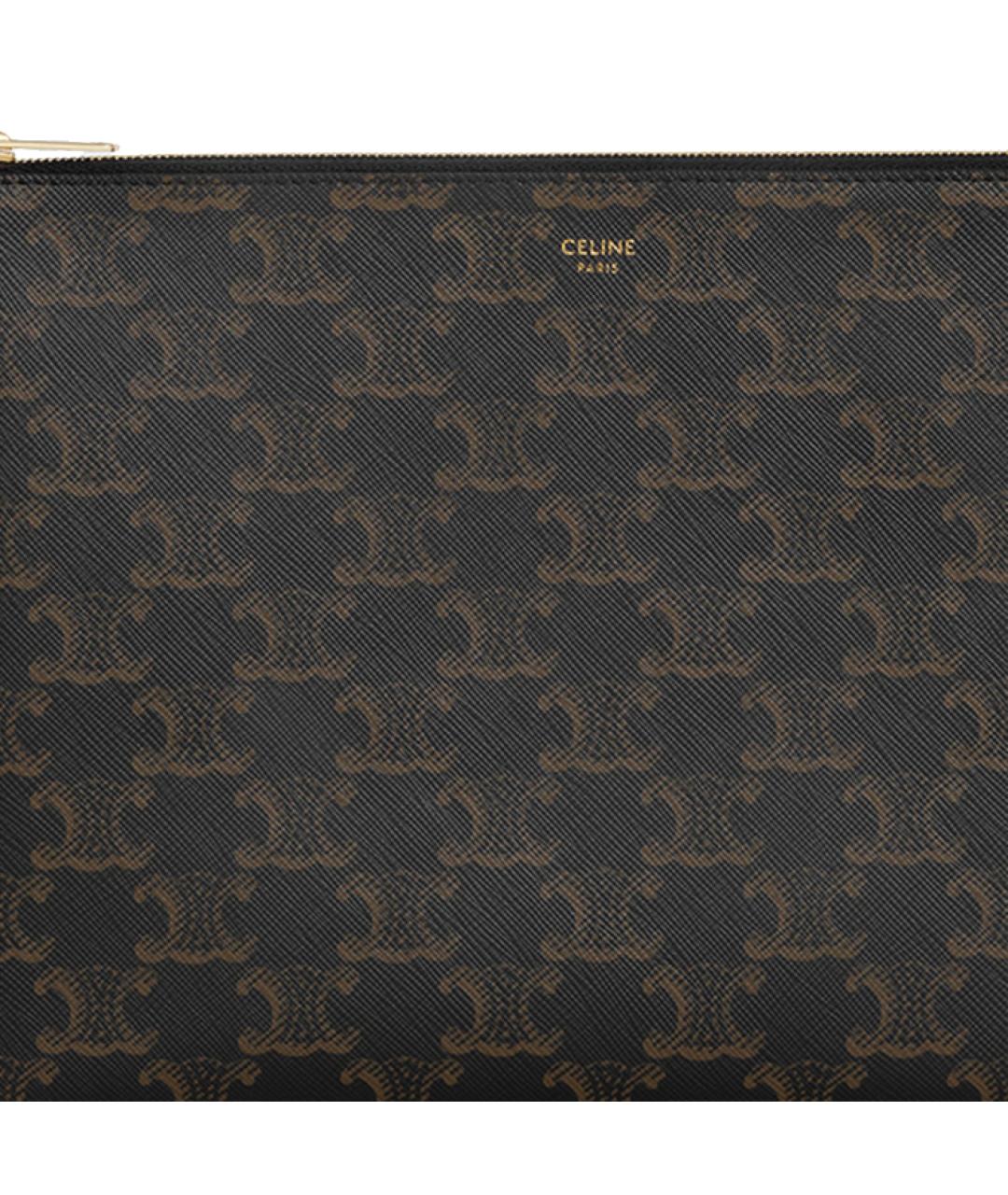 CELINE Коричневая папка для документов, фото 5