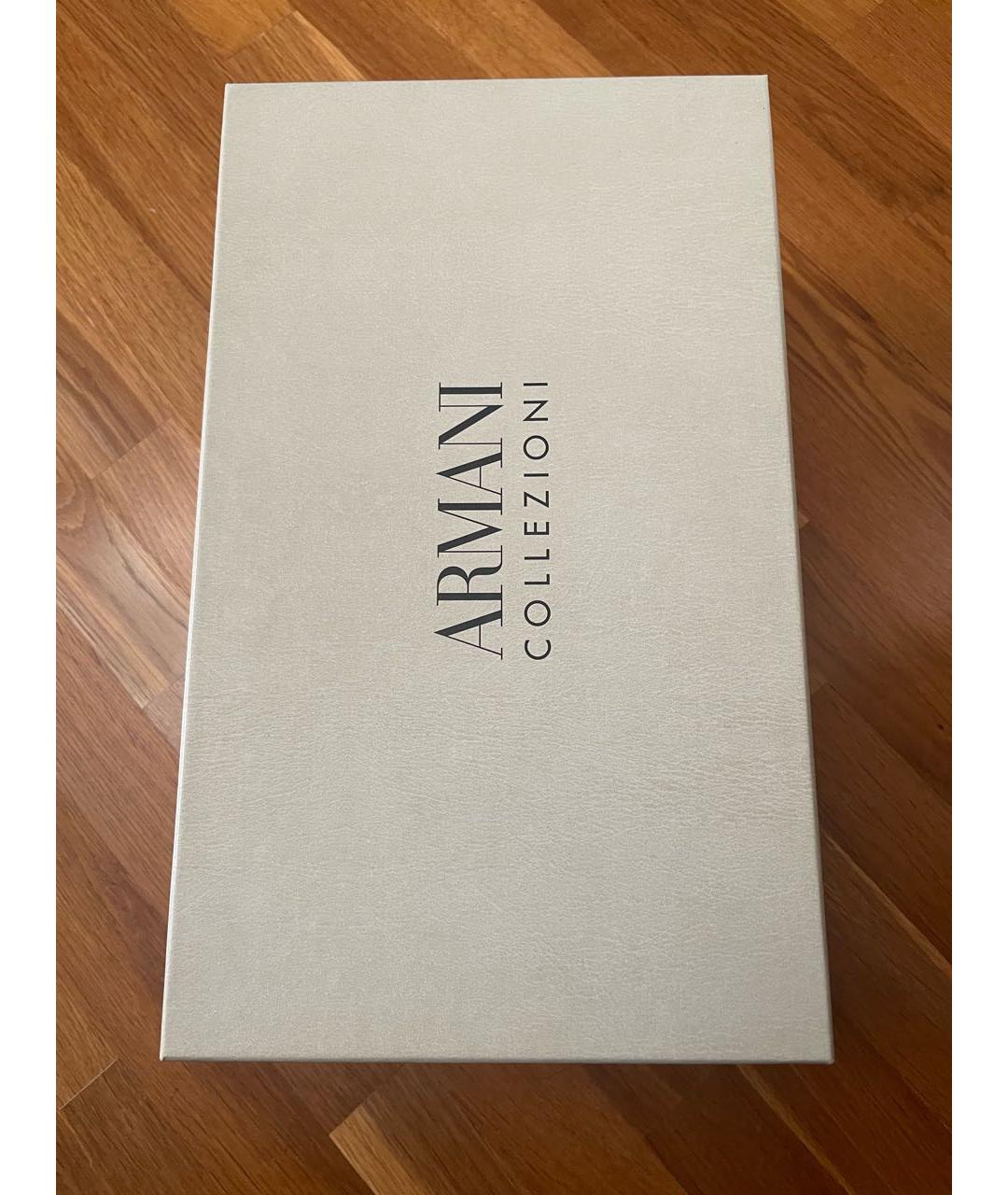 ARMANI COLLEZIONI Коричневые кожаные туфли, фото 6