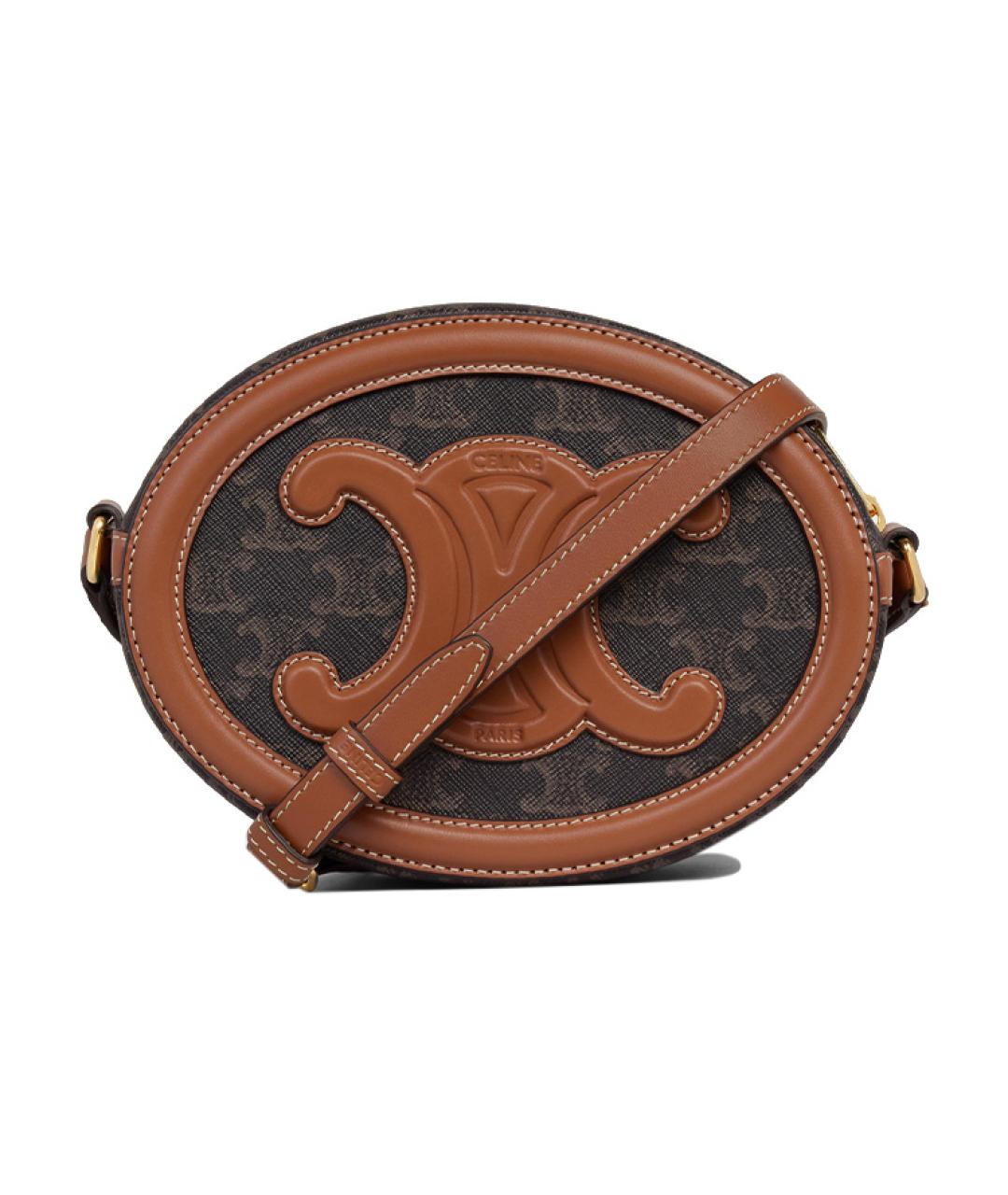 CELINE Коричневая сумка через плечо, фото 3