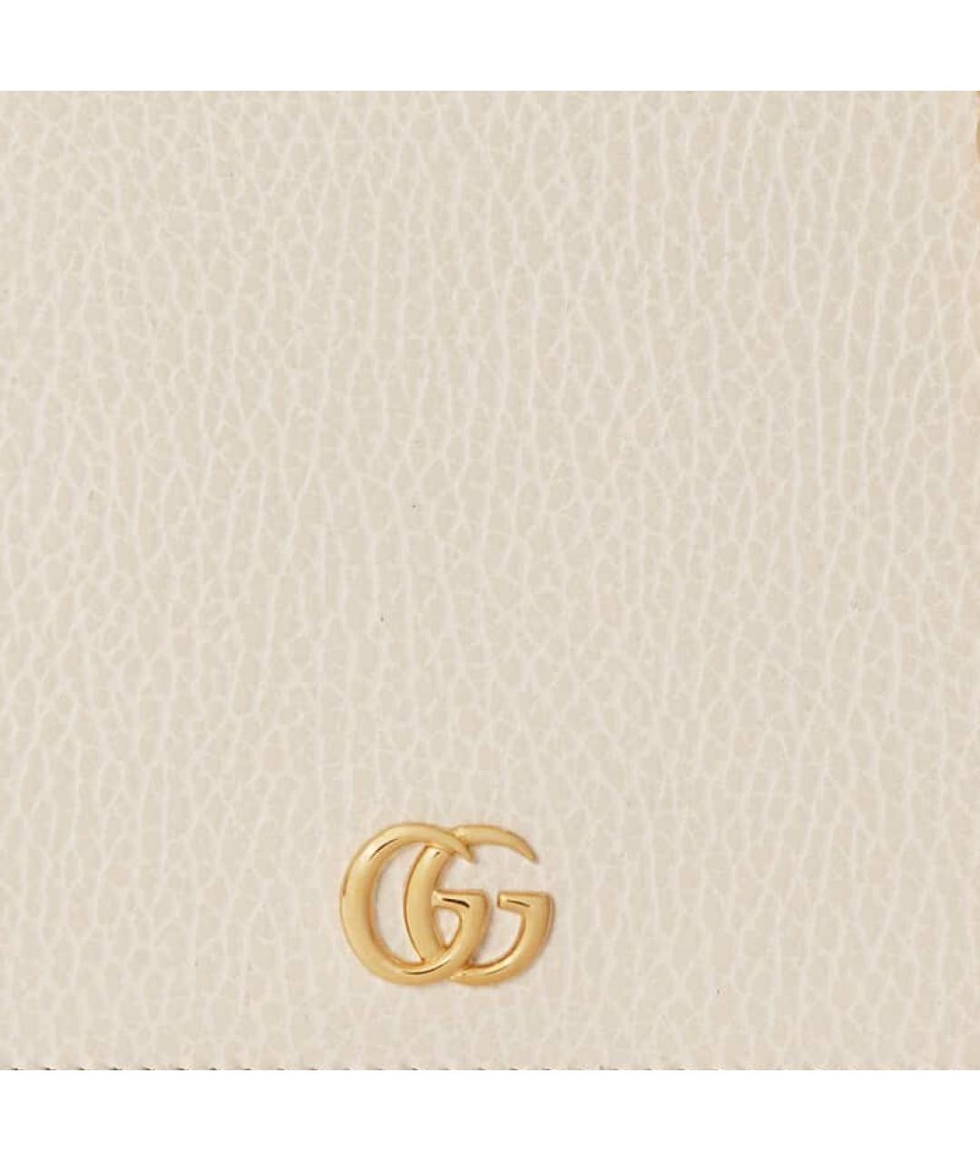 GUCCI Бежевая кожаная сумка через плечо, фото 8