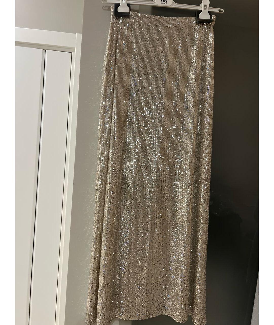 PERVERT Бежевая полиамидовая юбка макси, фото 4