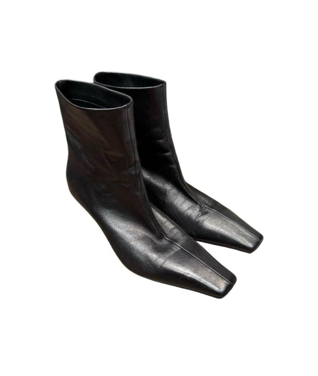 KHAITE Черные кожаные ботильоны, фото 2