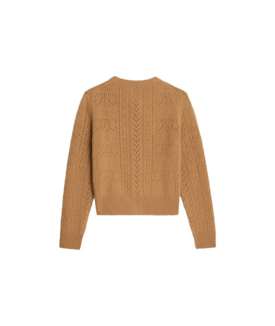 CELINE Бежевый шерстяной кардиган, фото 2