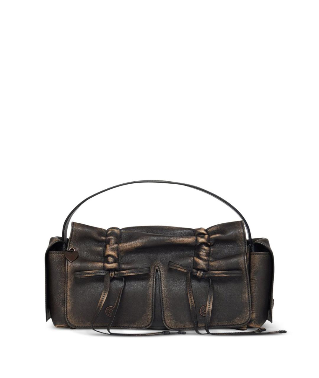 ACNE STUDIOS Коричневая сумка с короткими ручками, фото 1