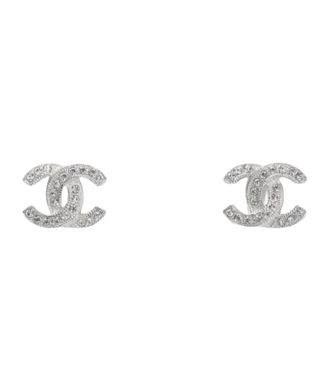 CHANEL Серебряные металлические серьги, фото 1
