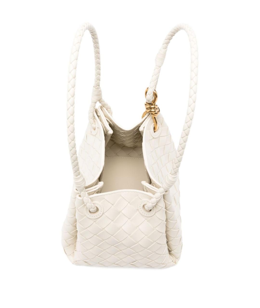 BOTTEGA VENETA Бежевая кожаная сумка тоут, фото 2