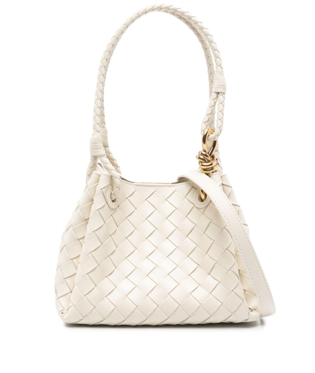 BOTTEGA VENETA Бежевая кожаная сумка тоут, фото 1