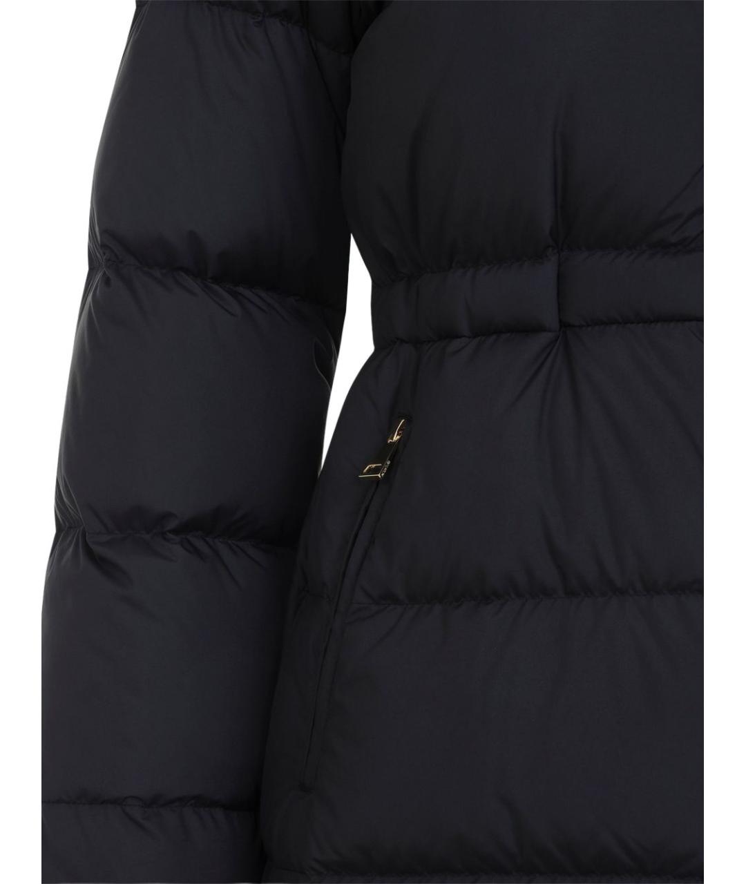 MONCLER Черная полиэстеровая куртка, фото 4