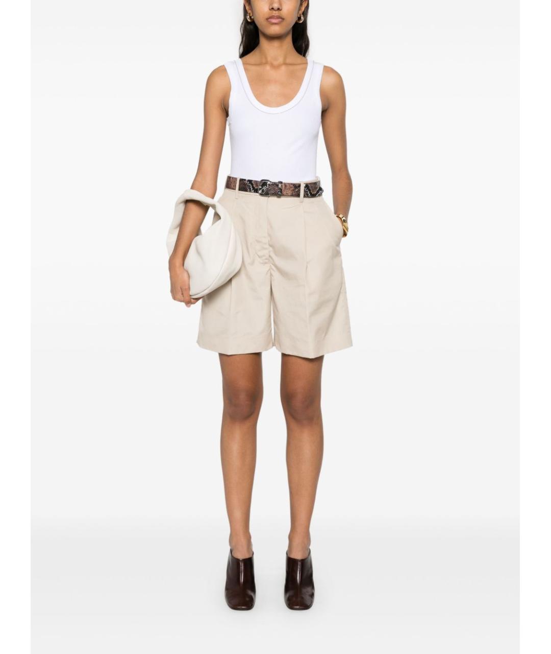 BRUNELLO CUCINELLI Белая хлопковая майка, фото 5