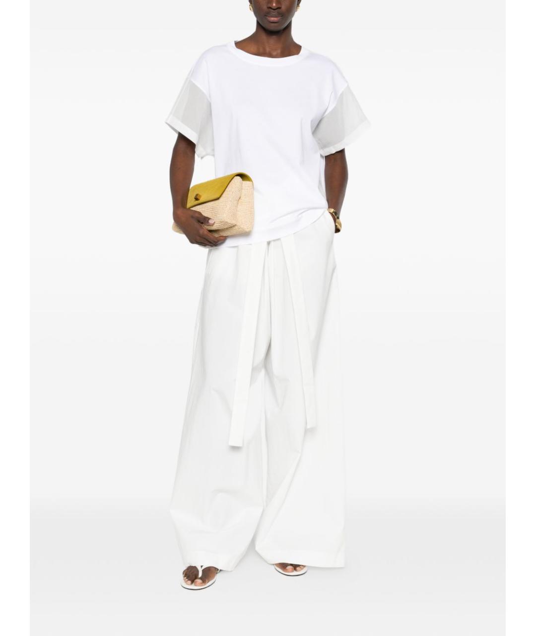 BRUNELLO CUCINELLI Белая хлопковая футболка, фото 4