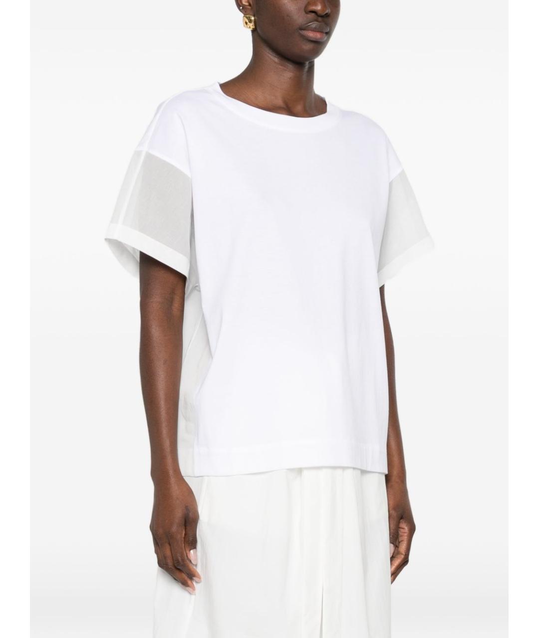 BRUNELLO CUCINELLI Белая хлопковая футболка, фото 5