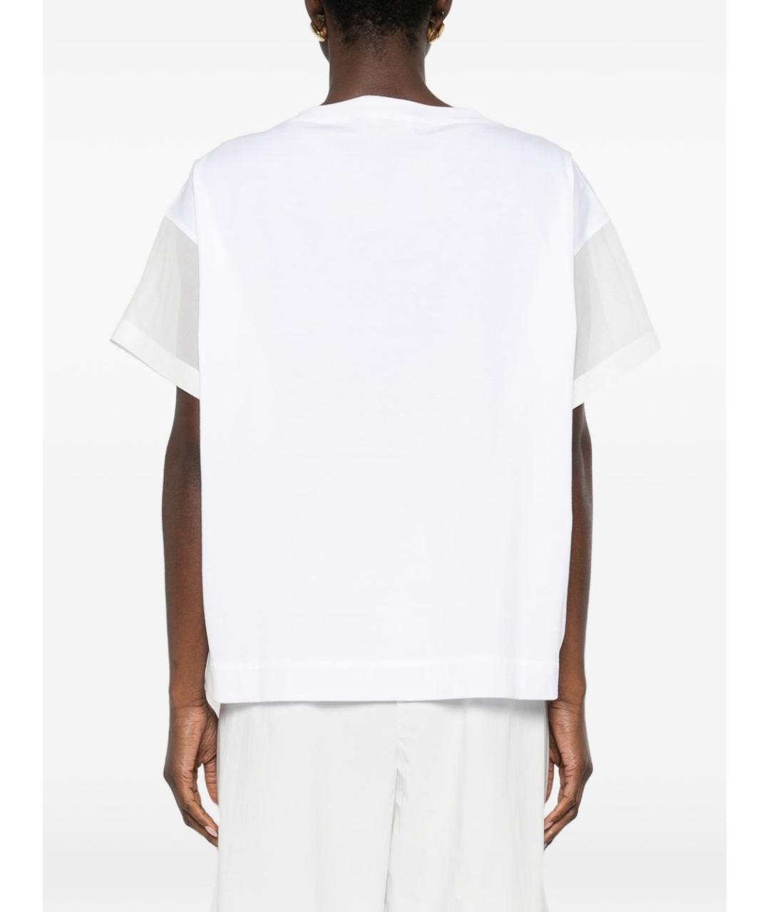 BRUNELLO CUCINELLI Белая хлопковая футболка, фото 3