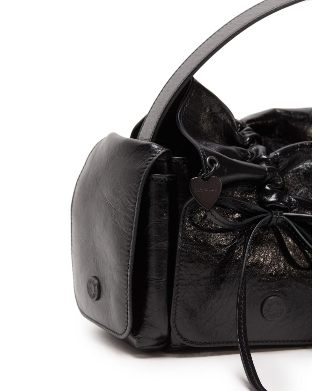 ACNE STUDIOS Черная сумка с короткими ручками, фото 4