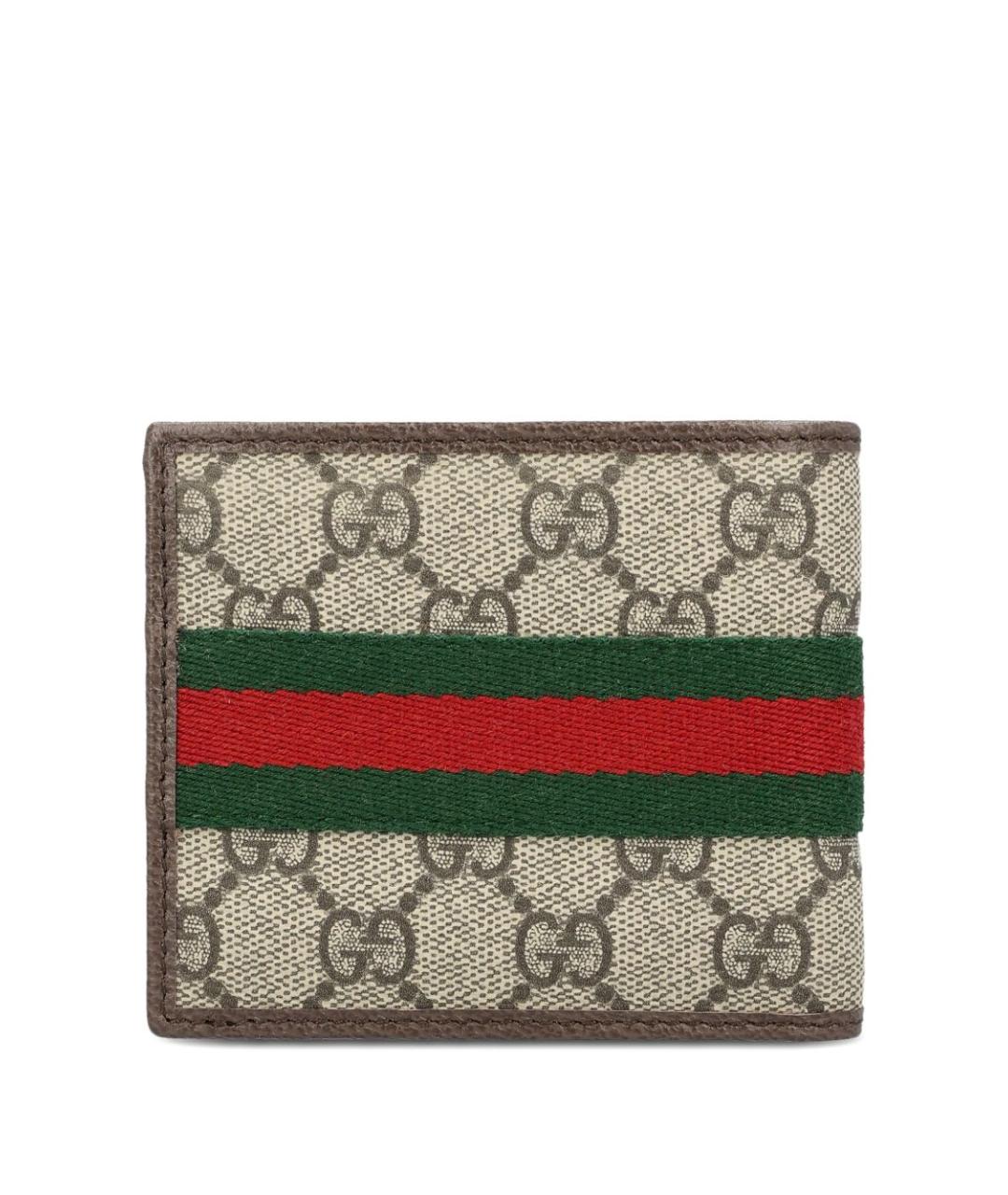 GUCCI Коричневый кожаный кошелек, фото 2