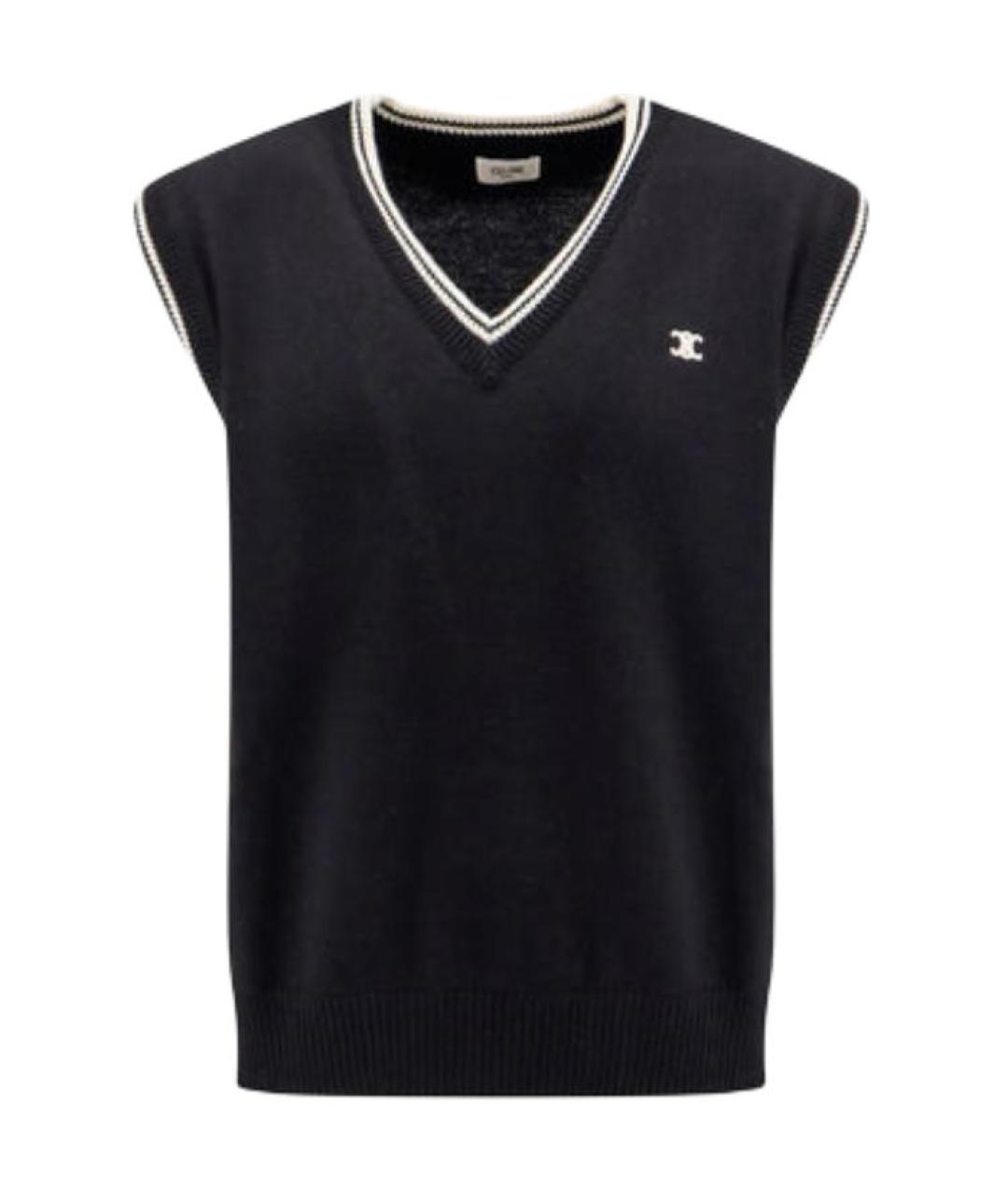 CELINE Черная жилетка, фото 1