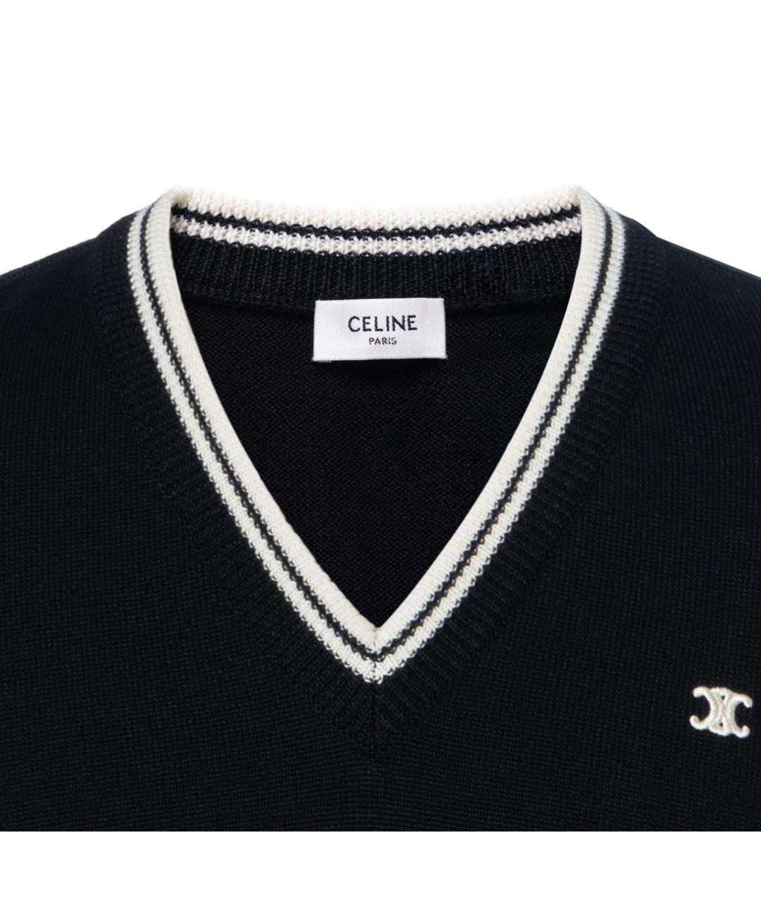 CELINE Черная жилетка, фото 7