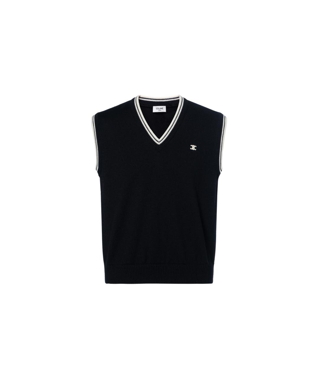CELINE Черная жилетка, фото 9