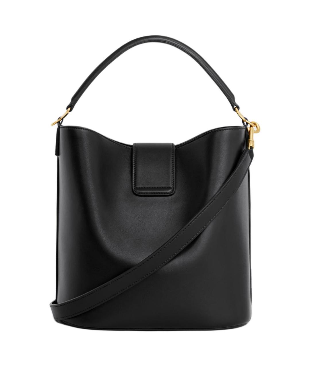 CELINE Черная кожаная сумка через плечо, фото 4