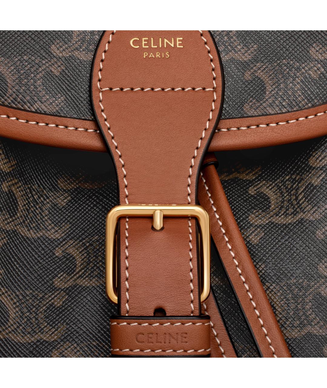 CELINE Коричневый рюкзак, фото 4