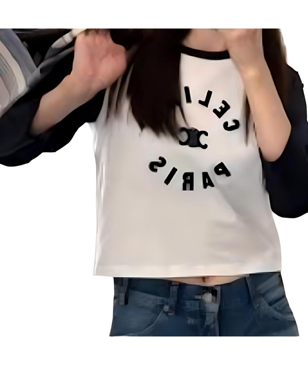 CELINE Мульти хлопковая футболка, фото 3