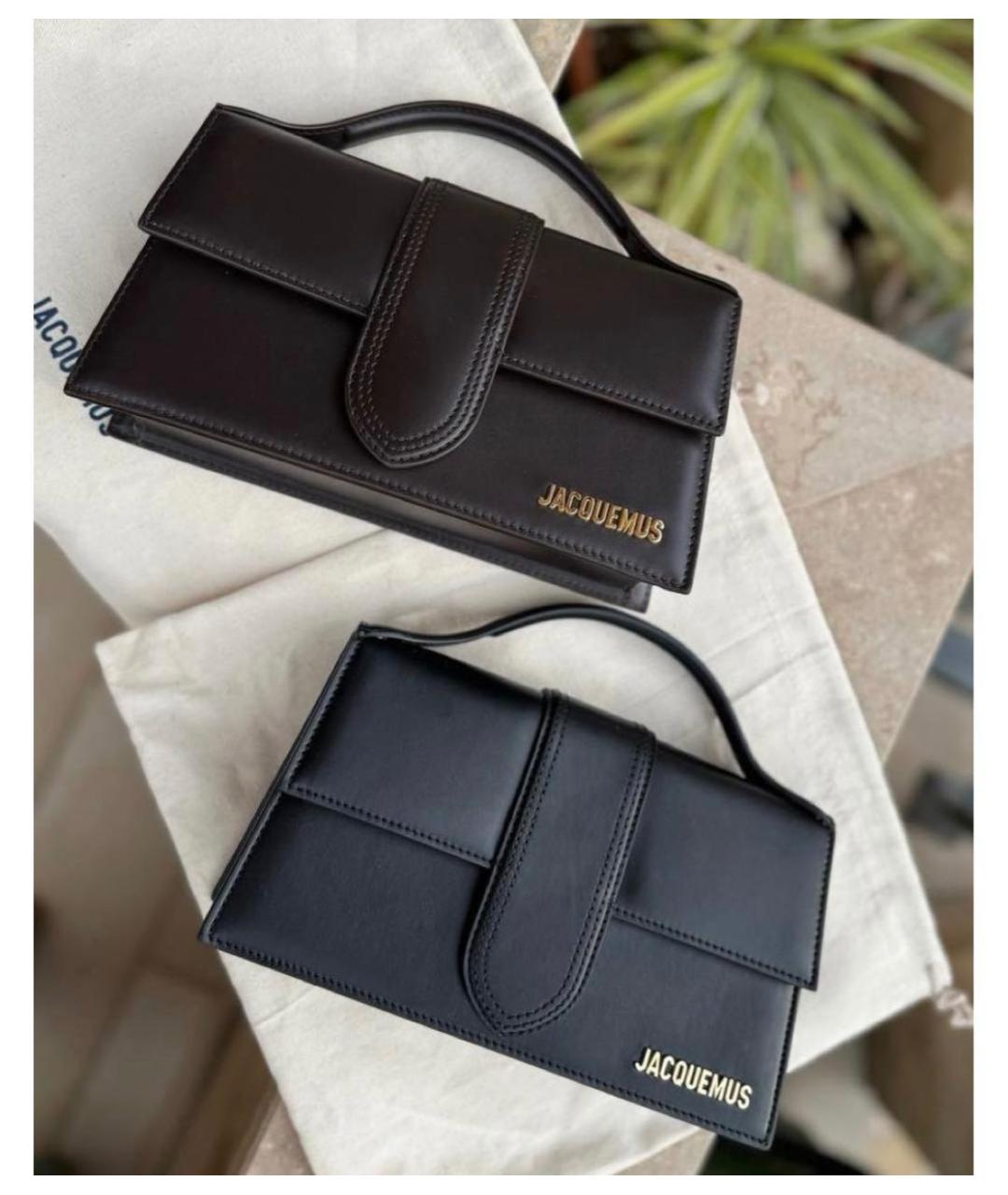JACQUEMUS Коричневая кожаная сумка через плечо, фото 8