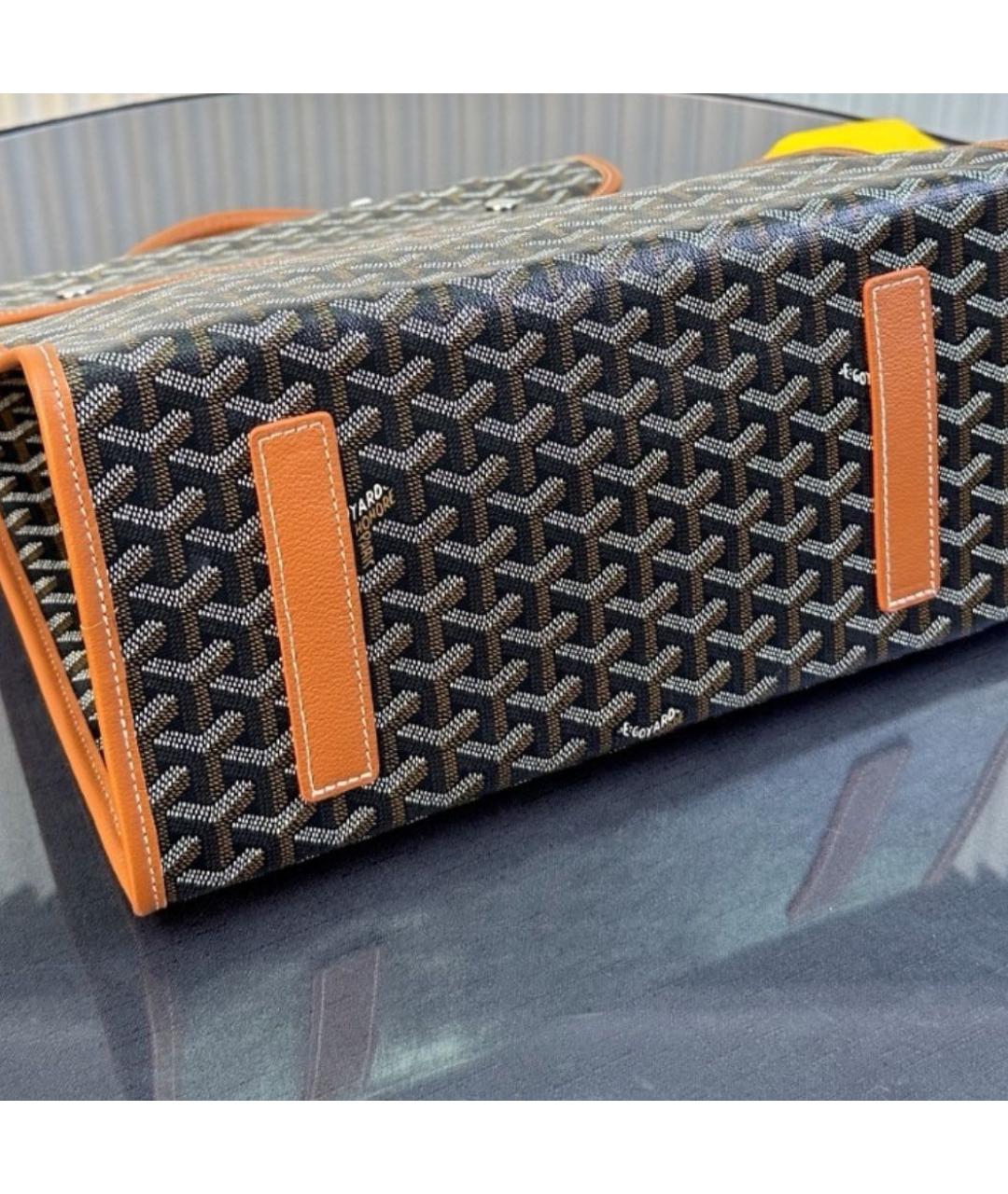 GOYARD Коричневый кожаный рюкзак, фото 6