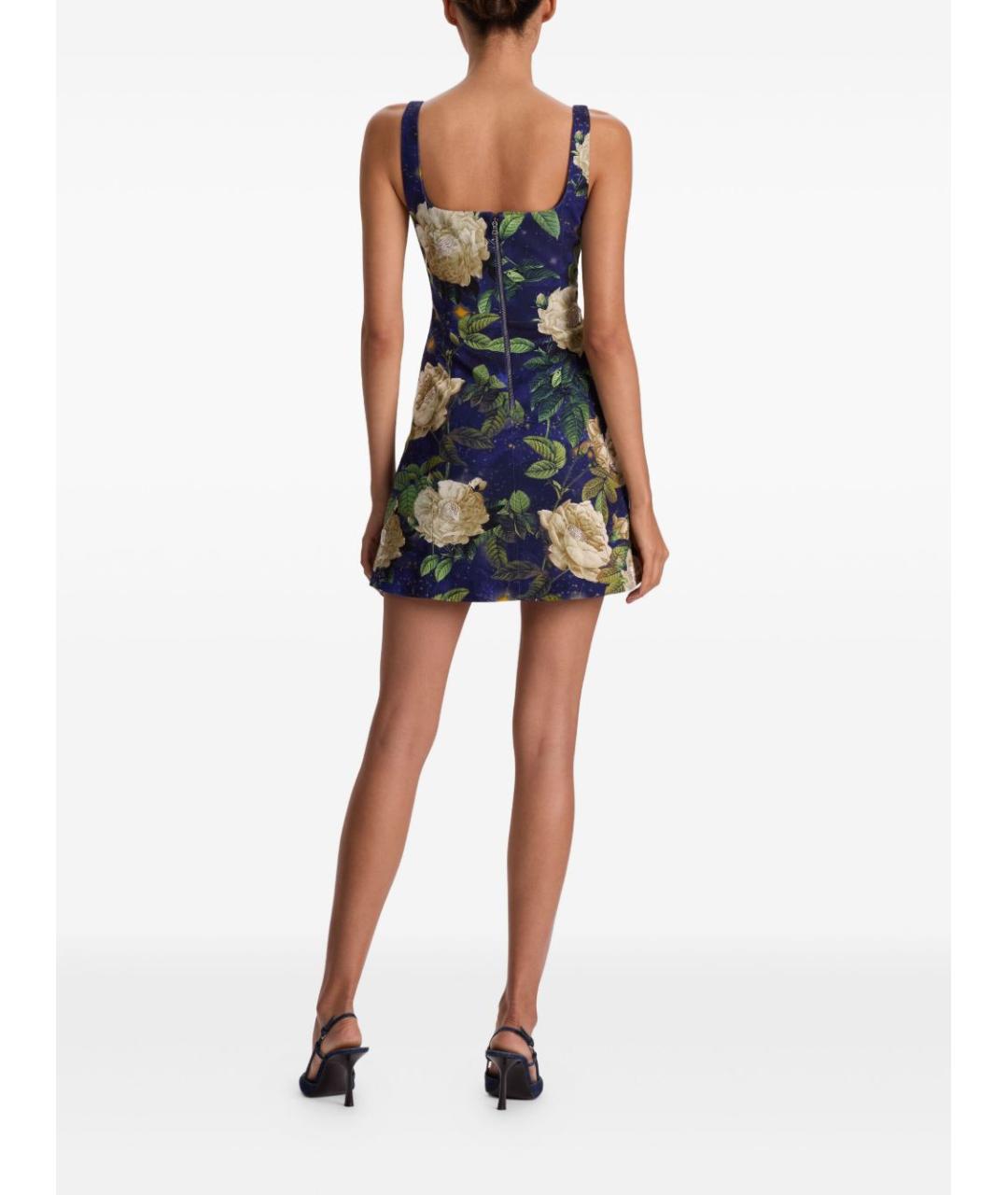 ALICE+OLIVIA Мульти полиэстеровое повседневное платье, фото 3