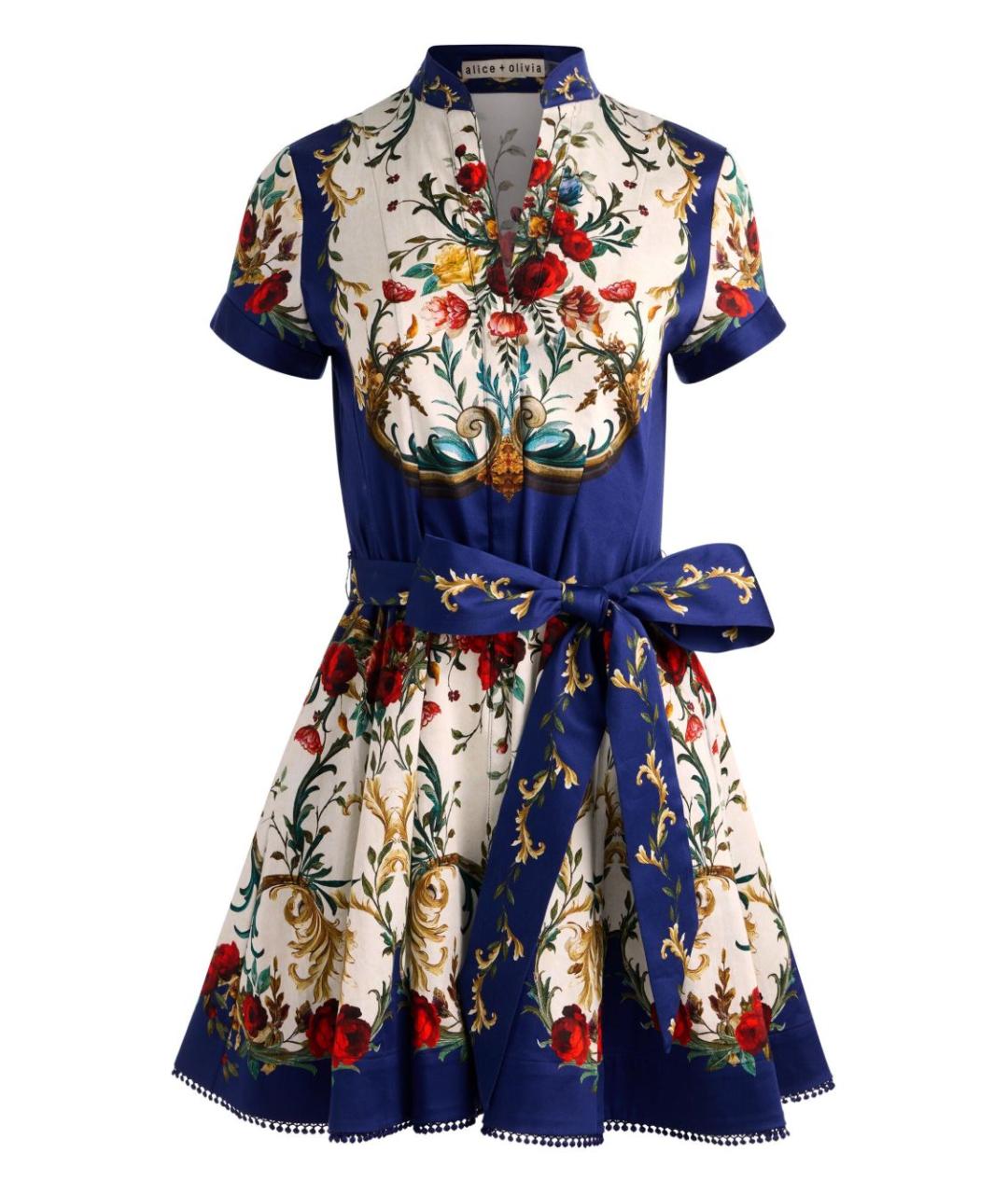 ALICE+OLIVIA Мульти хлопковое платье, фото 1