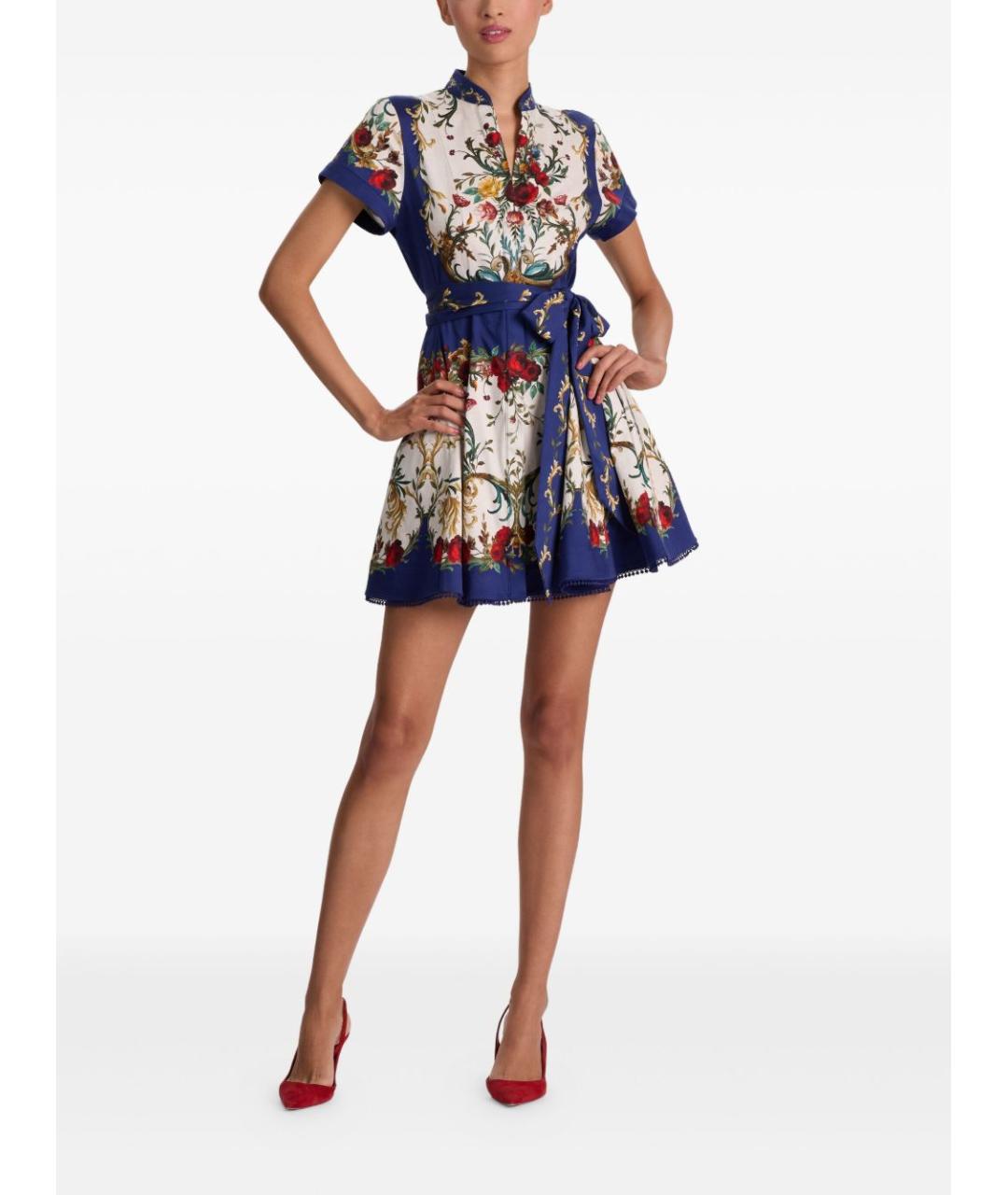 ALICE+OLIVIA Мульти хлопковое платье, фото 5