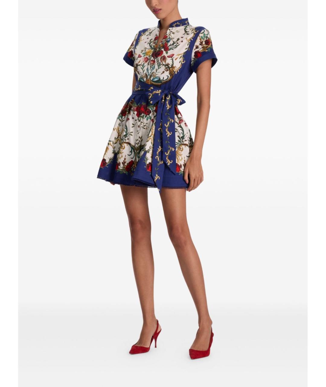 ALICE+OLIVIA Мульти хлопковое платье, фото 4