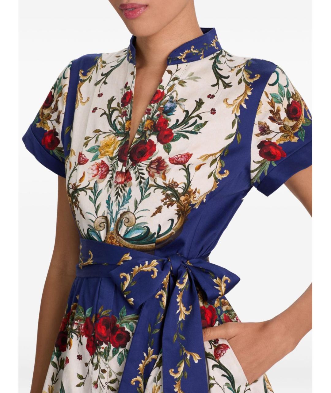 ALICE+OLIVIA Мульти хлопковое платье, фото 2