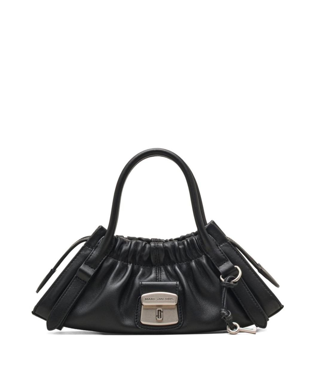 MARC JACOBS Черная кожаная сумка с короткими ручками, фото 1