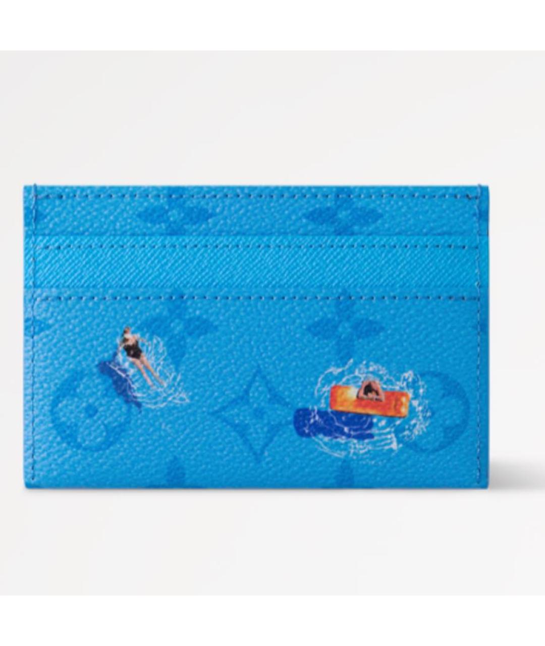 LOUIS VUITTON Синий кардхолдер, фото 4